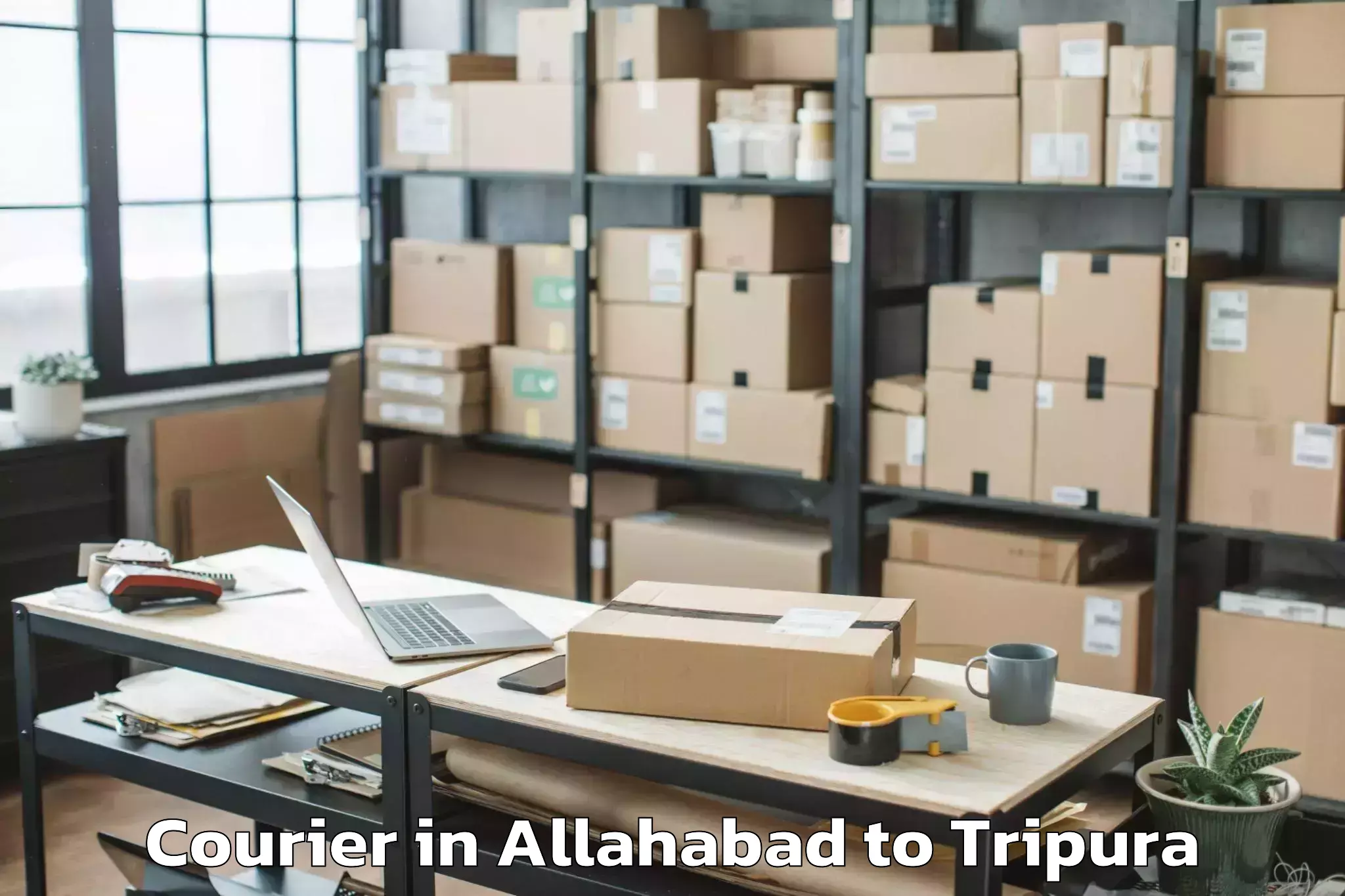 Hassle-Free Allahabad to Icfai University Tripura Agart Courier